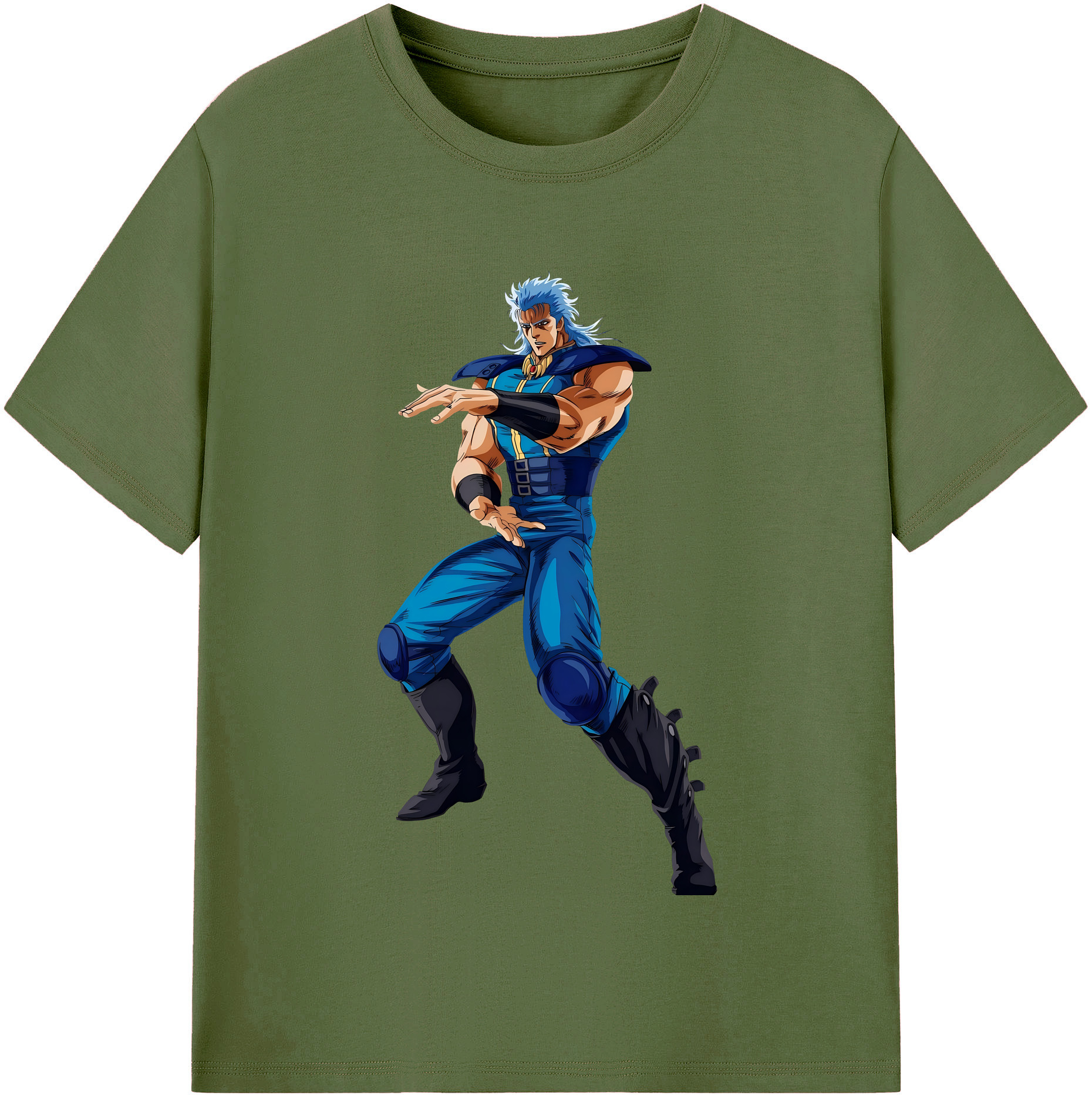 （画像用） 北斗の拳 Fist of the North Star 綿100％半袖Tシャツ（フロントプリント）